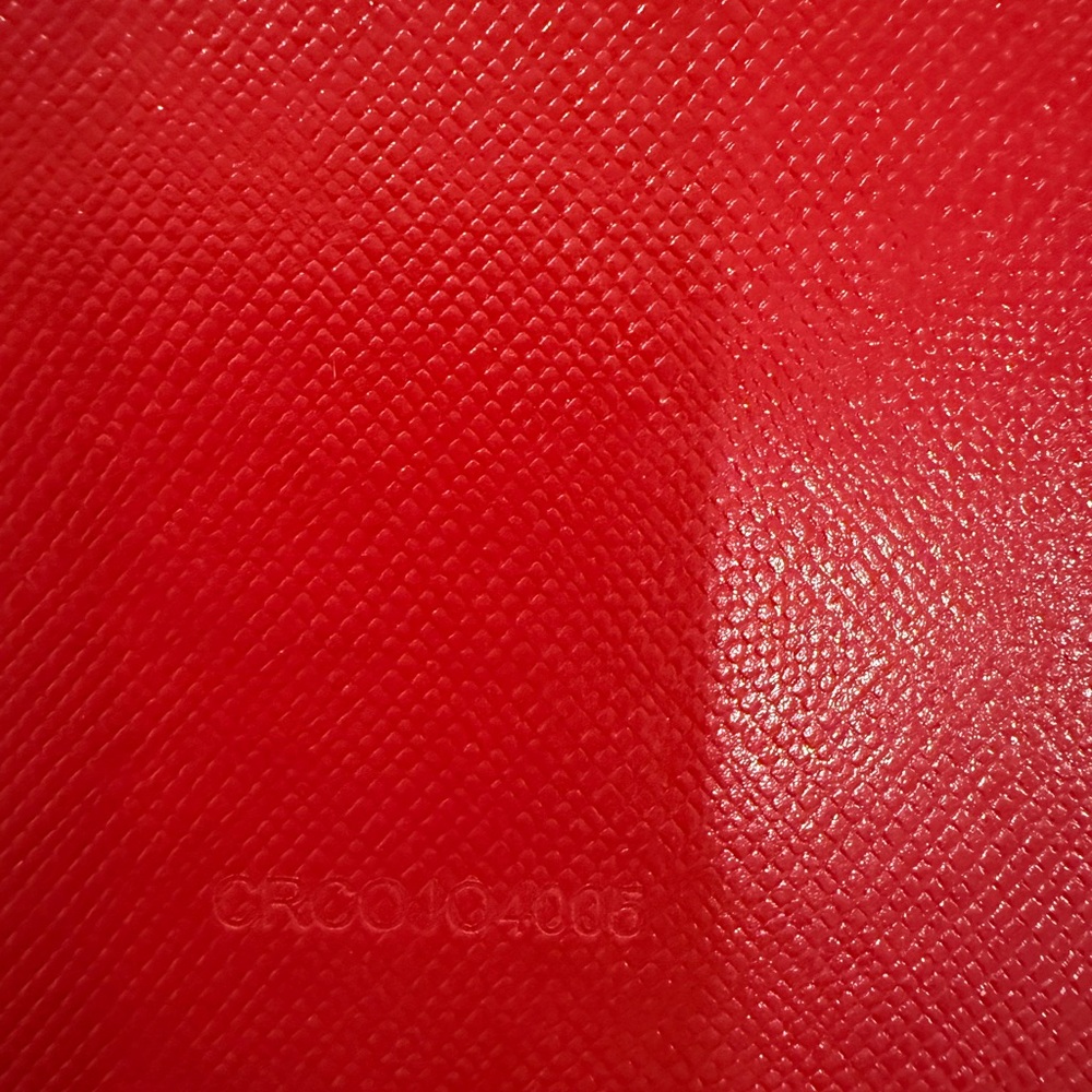 New Cartier Authentic Red embossed leather Ring Jewelry Box - Picture 4 of 5
